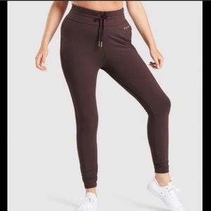 Whitney Simmons Chocolate Cherry Fitted Jogger L NWT
